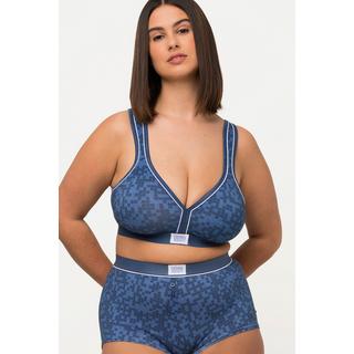 Ulla Popken  Reggiseno minimizer senza ferretto con effetto denim e coppa C-D 