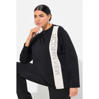 Ulla Popken  Sweatshirt, Zierstreifen, Stehkragen, Langarm 