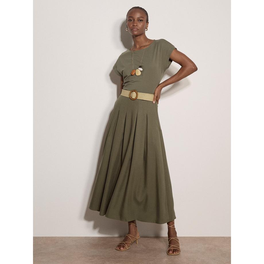 APRICOT Gonna midi boho con cintura  