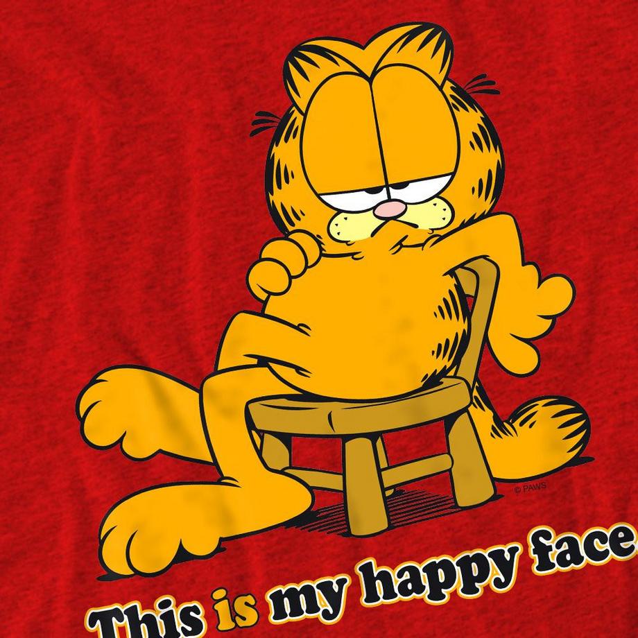 Garfield  Happy Face Maglietta 