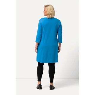 Ulla Popken  Longshirt, A-Linie, Carree-Ausschnitt, 3/4-Arm 