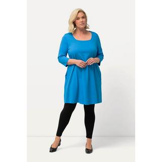 Ulla Popken  Longshirt, A-Linie, Carree-Ausschnitt, 3/4-Arm 