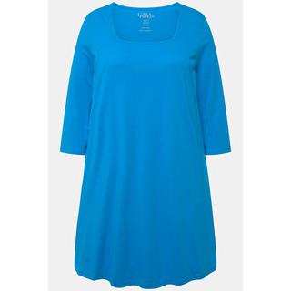 Ulla Popken  Longshirt, A-Linie, Carree-Ausschnitt, 3/4-Arm 