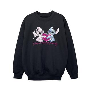 Disney  Lilo And Stitch Ohana Heart With Angel Sweatshirt 