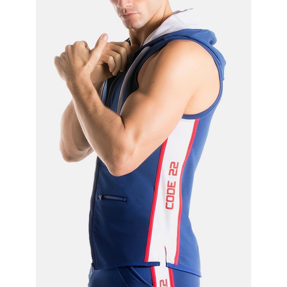 Code22  Veste à capuche sans manches Thrust 