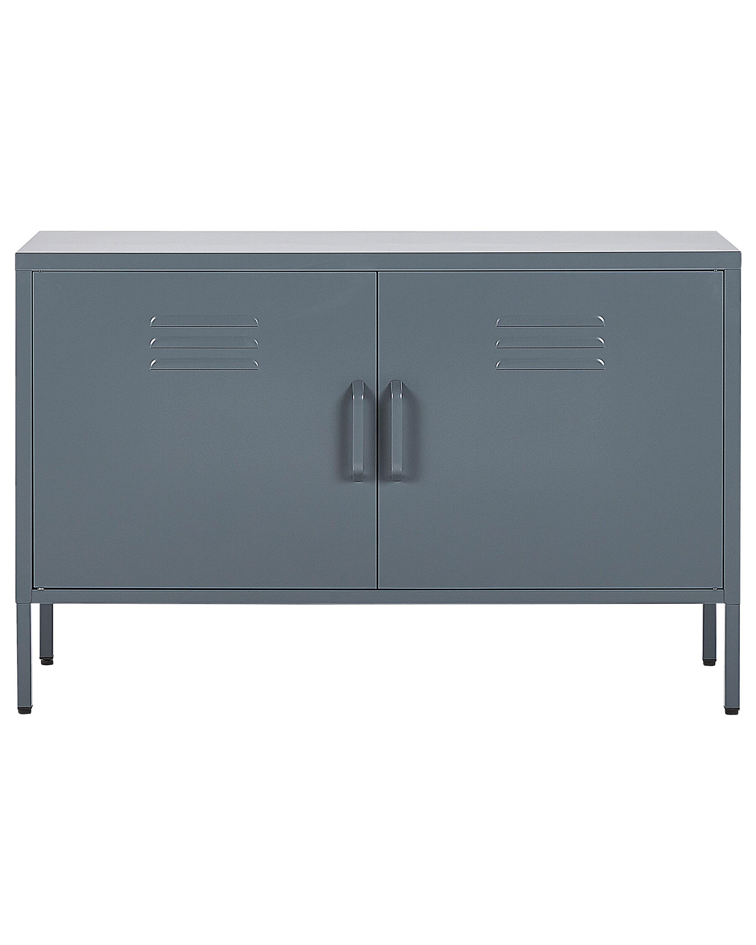 Beliani Meuble de rangement en Acier Moderne URIA  