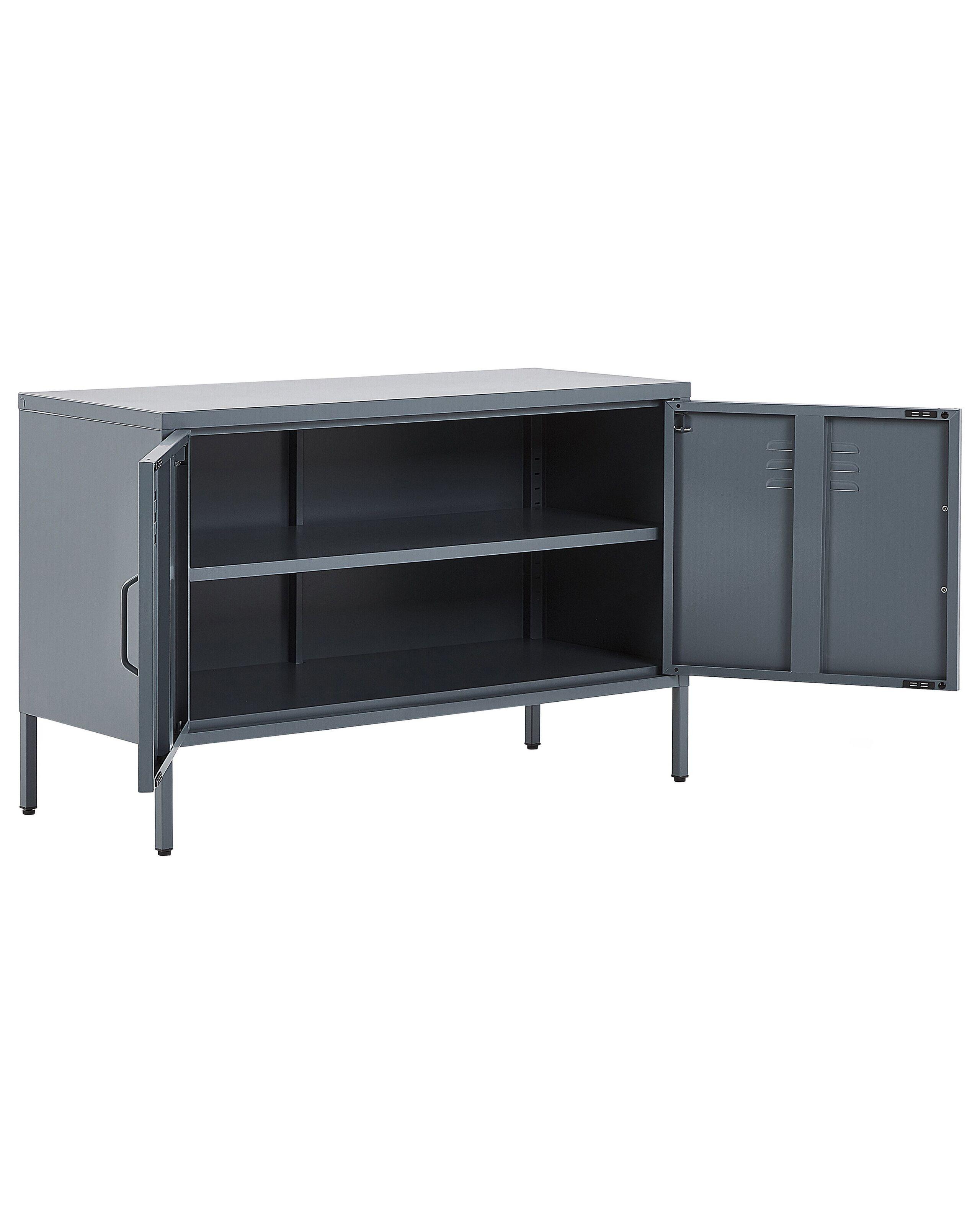 Beliani Meuble de rangement en Acier Moderne URIA  