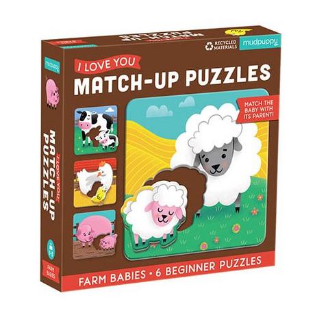 mudpuppy  Match-Up Puzzle 2pcs / Farm Babies 