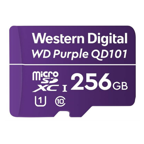 WD  Purple QD101 (UHS-I Class 1, Class 10, 256 GB) 