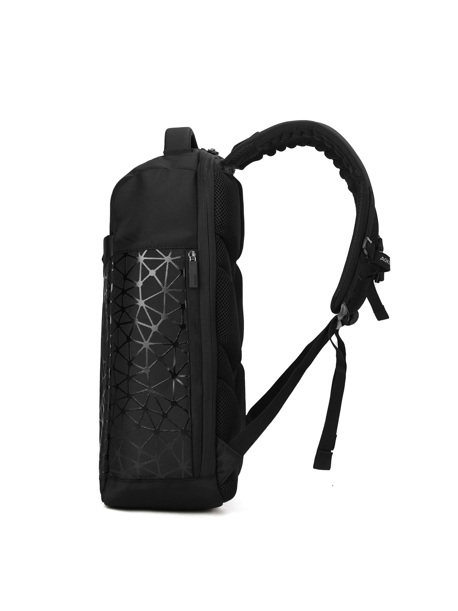 Aoking Rucksack mit geometrischem Muster  