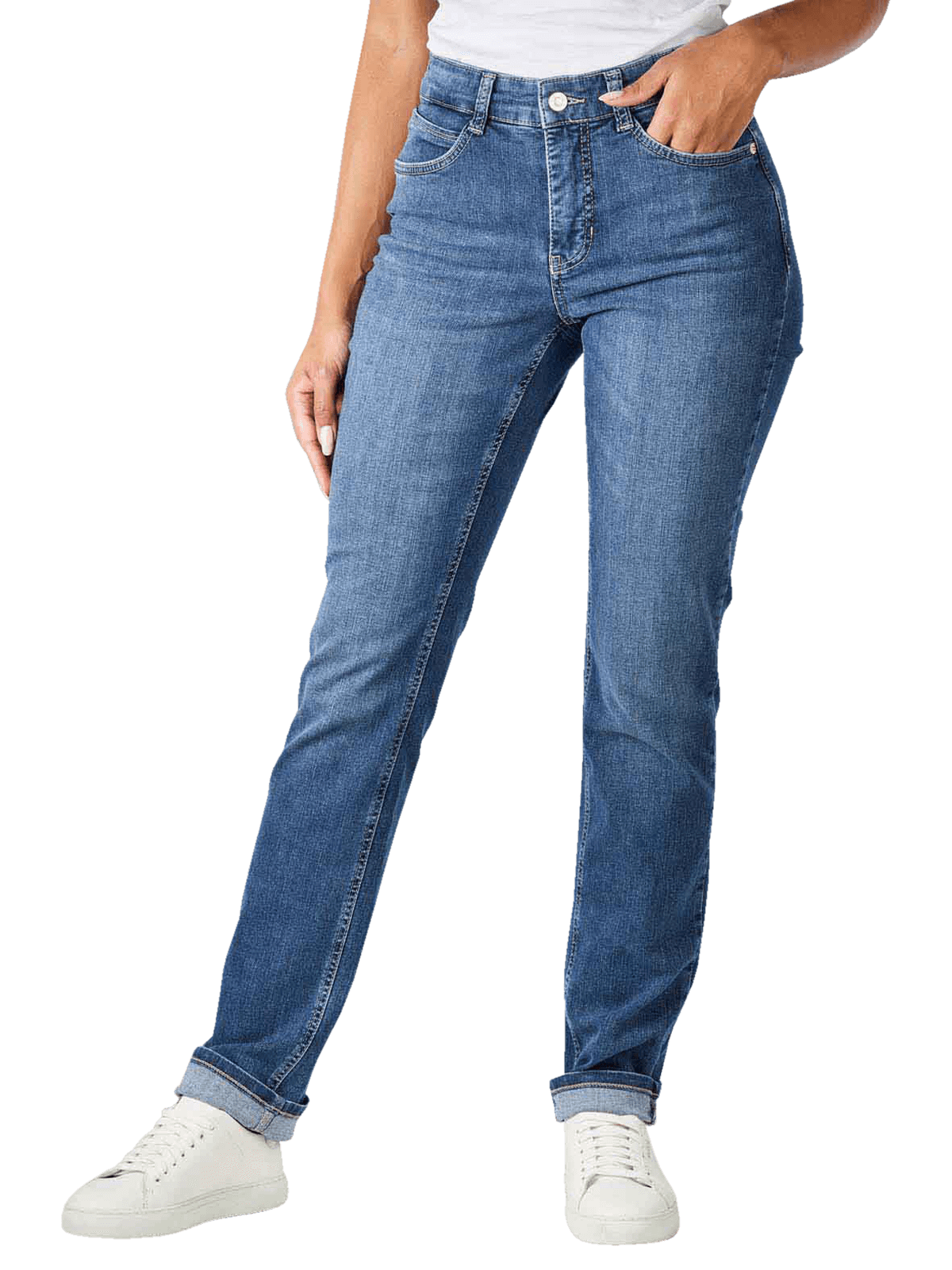 MAC Angela Slim Straight Fit Jeans  