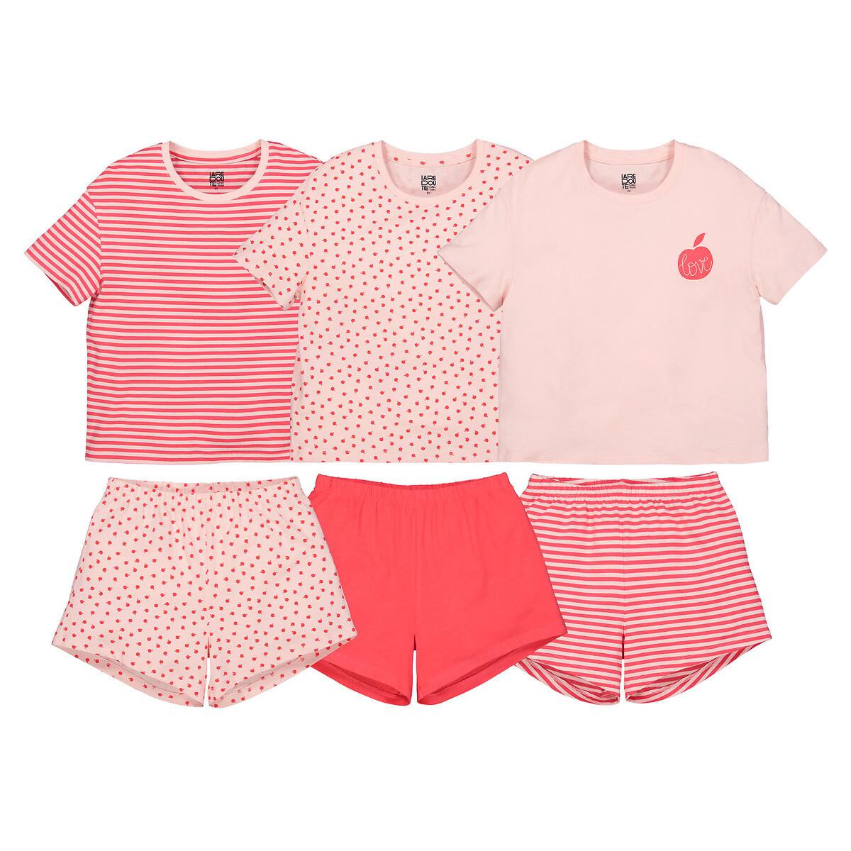 La Redoute Collections  3er-Pack Kurzpyjamas 