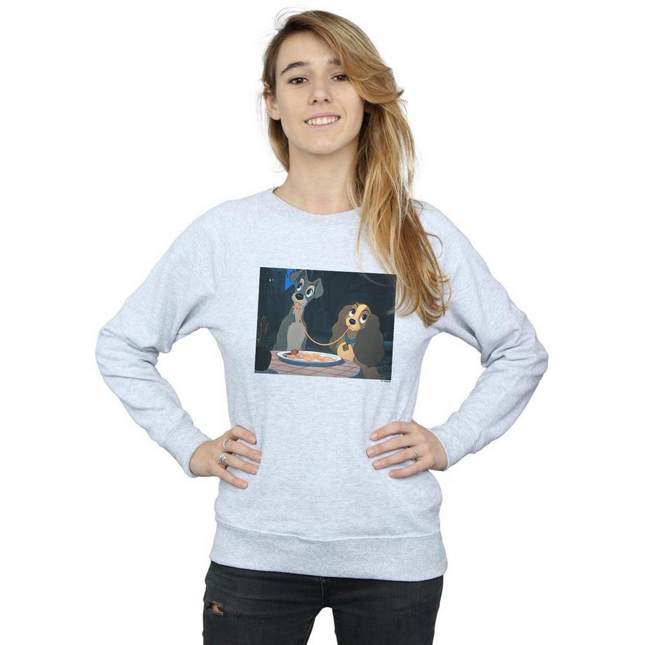Disney Lady And The Tramp Spaghetti Slurp Sweatshirt  