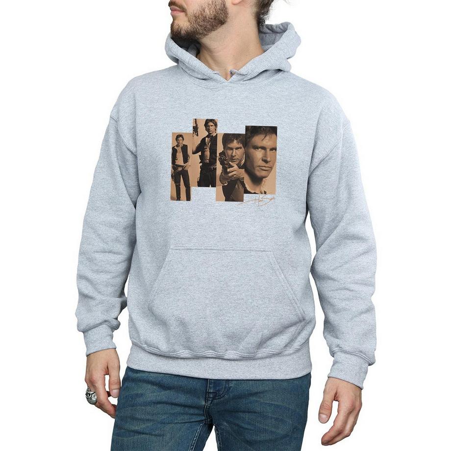 STAR WARS Han Solo Collage Felpa con Cappuccio  