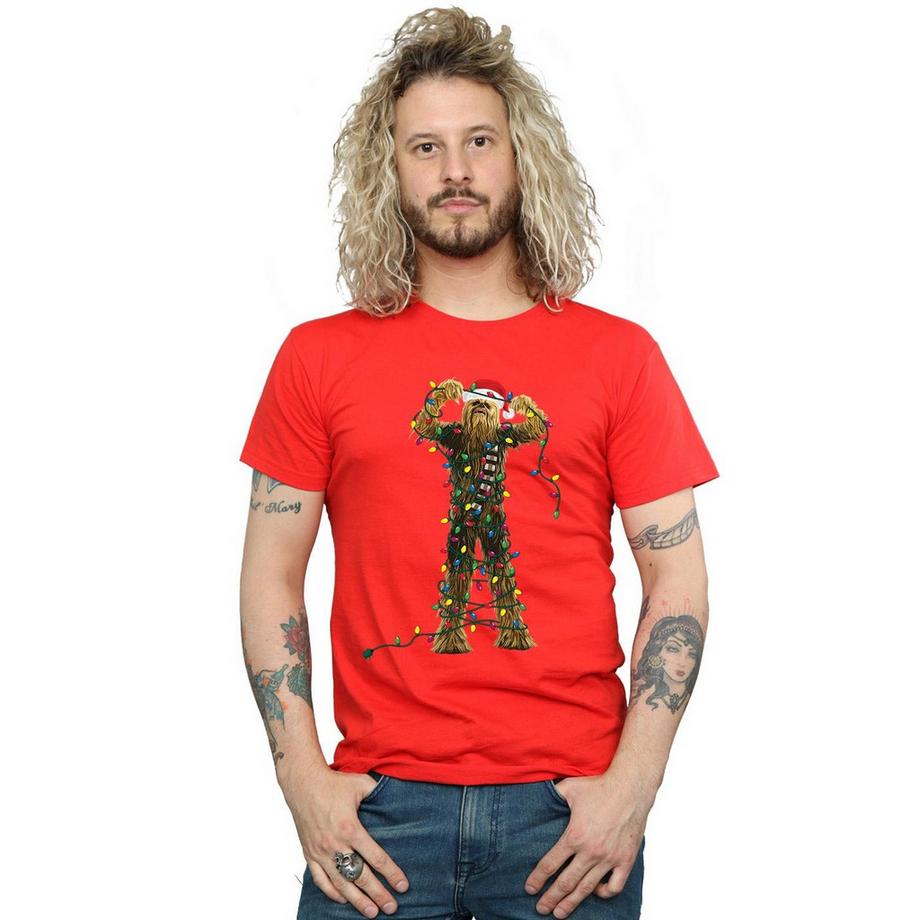 STAR WARS Star Wars Chewbacca Christmas Lights T-Shirt  