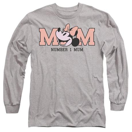Disney Number 1 Mum Minnie Mouse T-Shirt Maniche Lunghe  