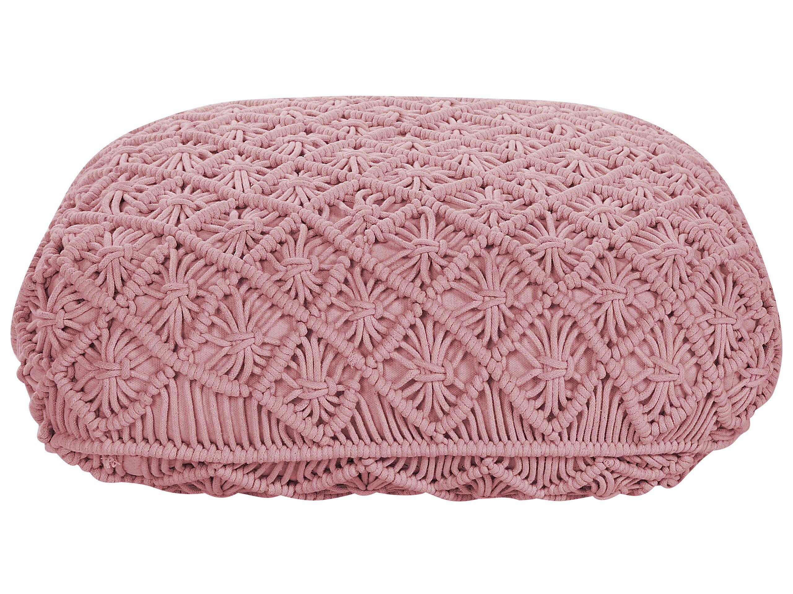 Beliani Pouf aus Baumwolle Boho BERRECHID  