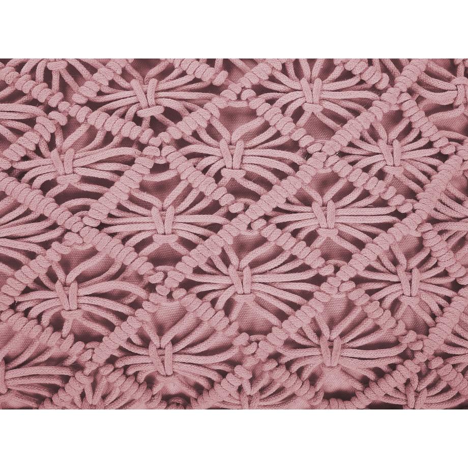 Beliani Pouf en Cotone Boho BERRECHID  