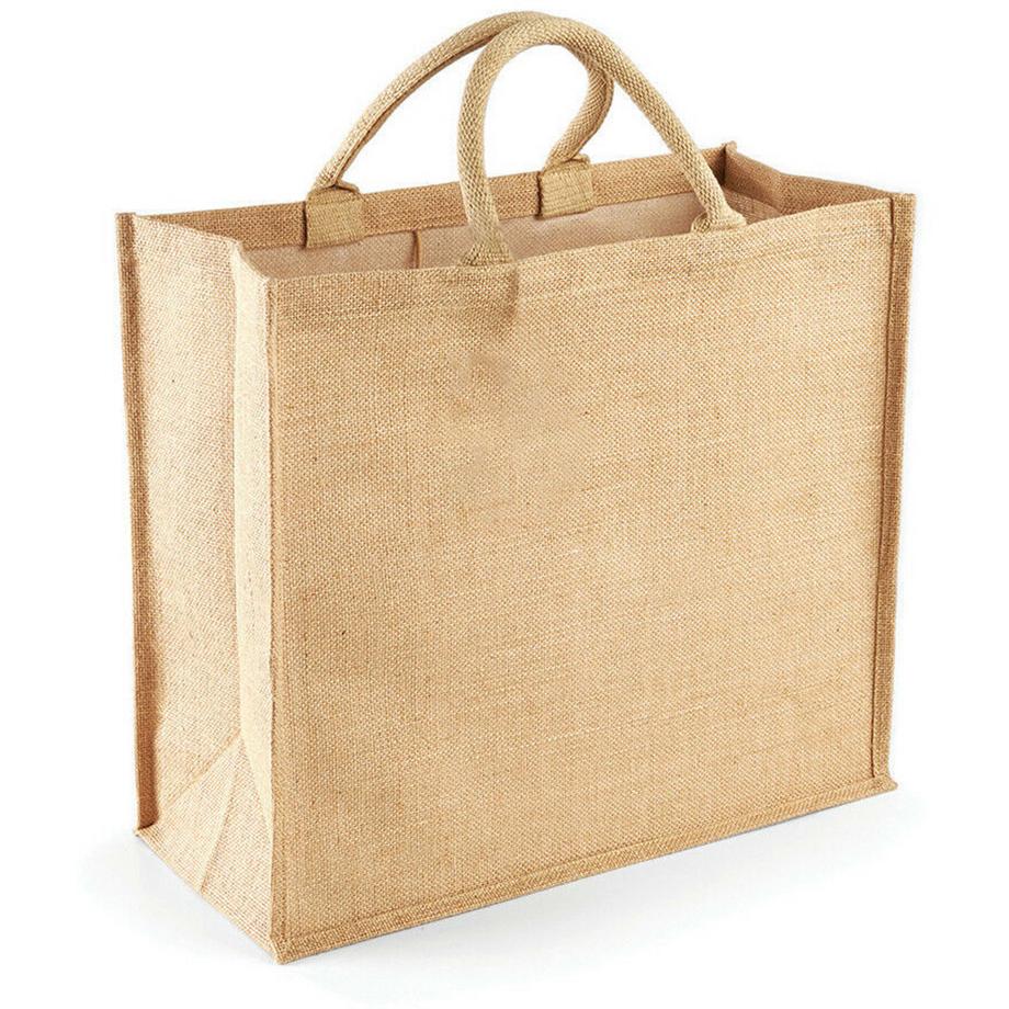 Westford Mill  Jumbo Jute Einkaufstasche, 29 Liter (2 StückPackung) 