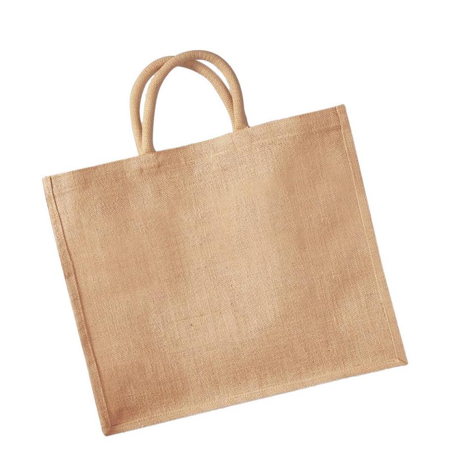 Westford Mill  Jumbo Jute Einkaufstasche, 29 Liter (2 StückPackung) 