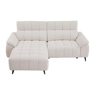 Vente-unique Eckrelaxsofa elektrisch - Ecke links - Strukturstoff - Beige - CELTIMO  