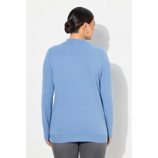 Ulla Popken  Pullover, Stehkragen, Langarm, Rippbündchen 