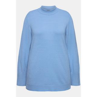 Ulla Popken  Pullover, Stehkragen, Langarm, Rippbündchen 