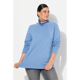 Ulla Popken  Pullover, Stehkragen, Langarm, Rippbündchen 