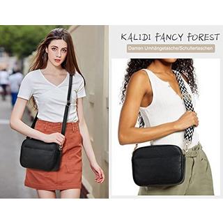 Only-bags.store Stylische Vegane Leder Umhängetasche mit 2 Verstellbaren Gurten  