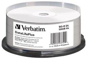 Verbatim  Verbatim DataLifePlus BD-R 50 Go 25 pièce(s) 