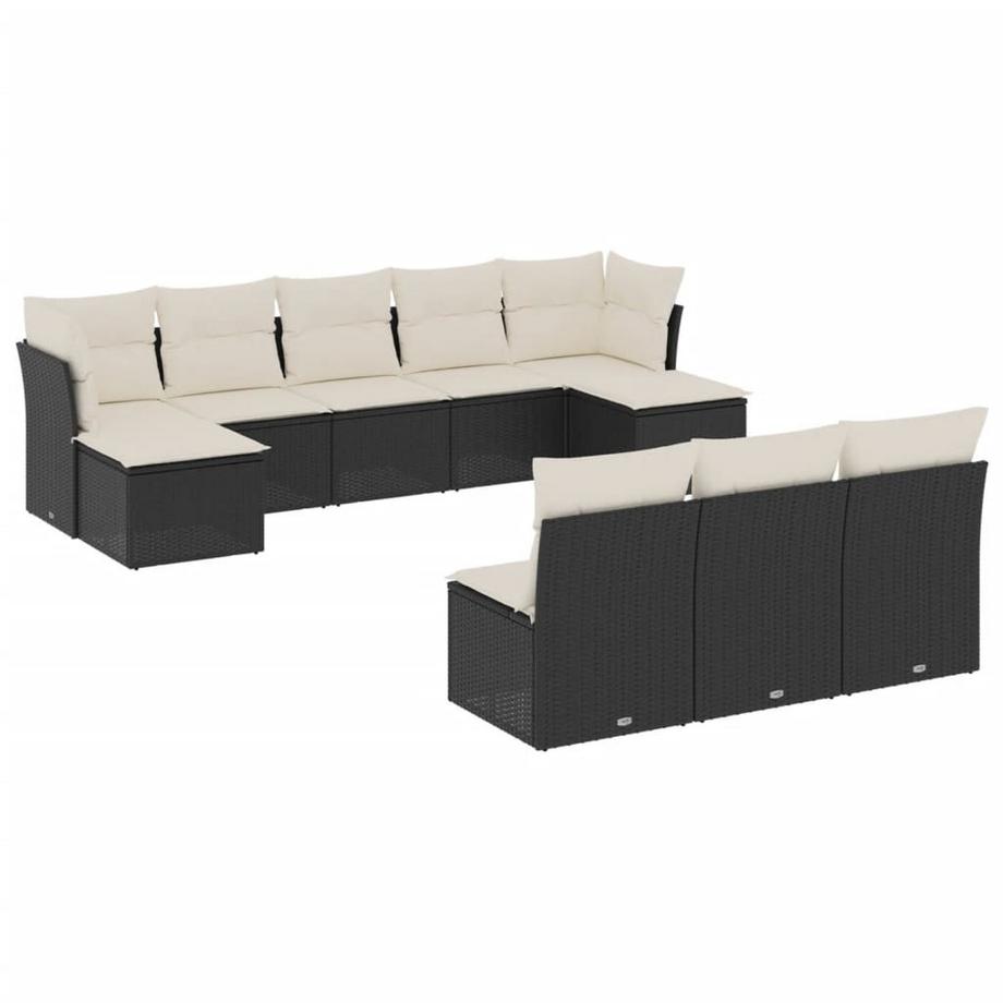 Ensemble de canapés de jardin rotin synthétique
