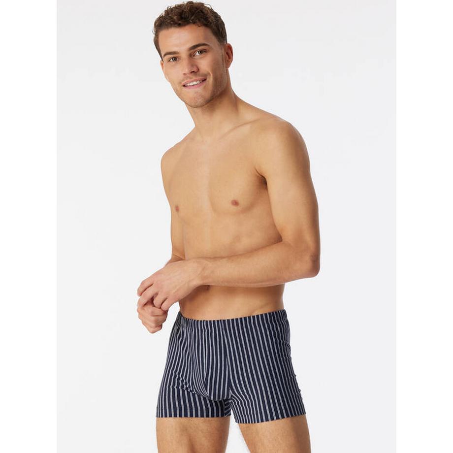 Schiesser Short en Coton Organique Rayé  