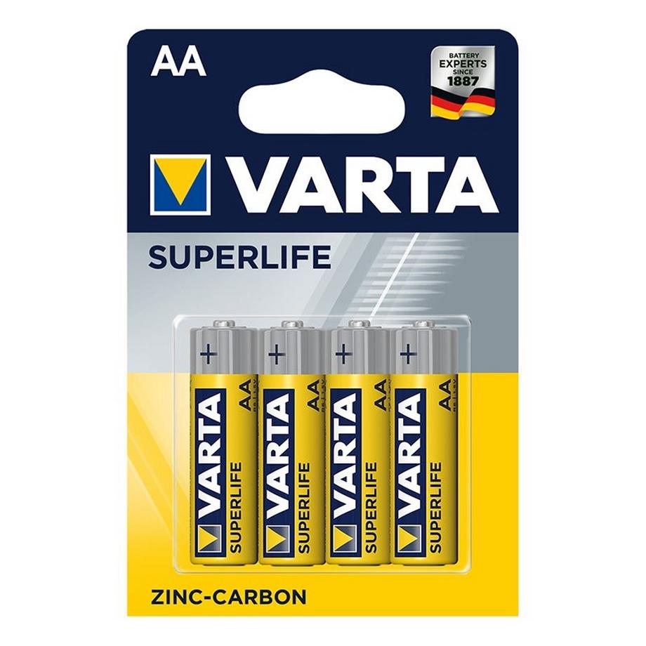Pricenet  Varta Superlife Batterien AA 4 Stück im Blister 