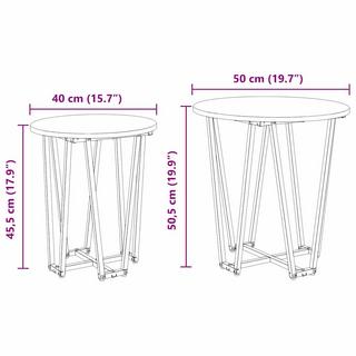 VidaXL Moderner beistelltisch holzwerkstoff  
