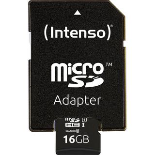 Intenso  Intenso Premium Scheda microSDHC 16 GB Class 10, UHS-I incl. Adattatore SD 