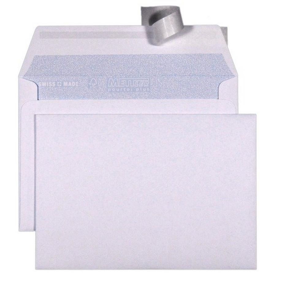 METTLER METTLER Couvert ohne Fenster C6 6066-80-S100 100g, ultraweiss 100 Stk.  