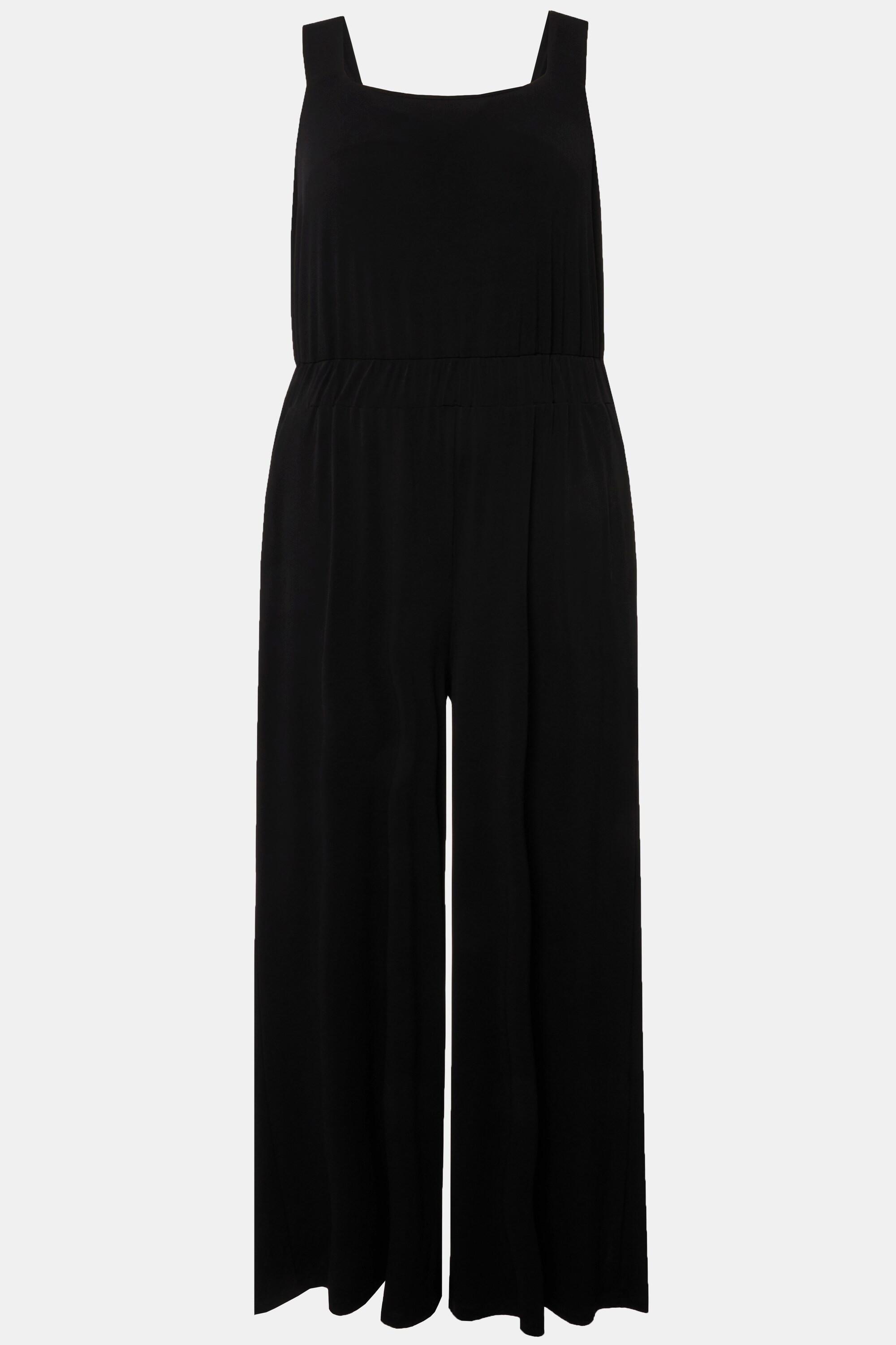 Ulla Popken  Jumpsuit Mary, Einteiler, Jersey, Rundhals, ärmellos 