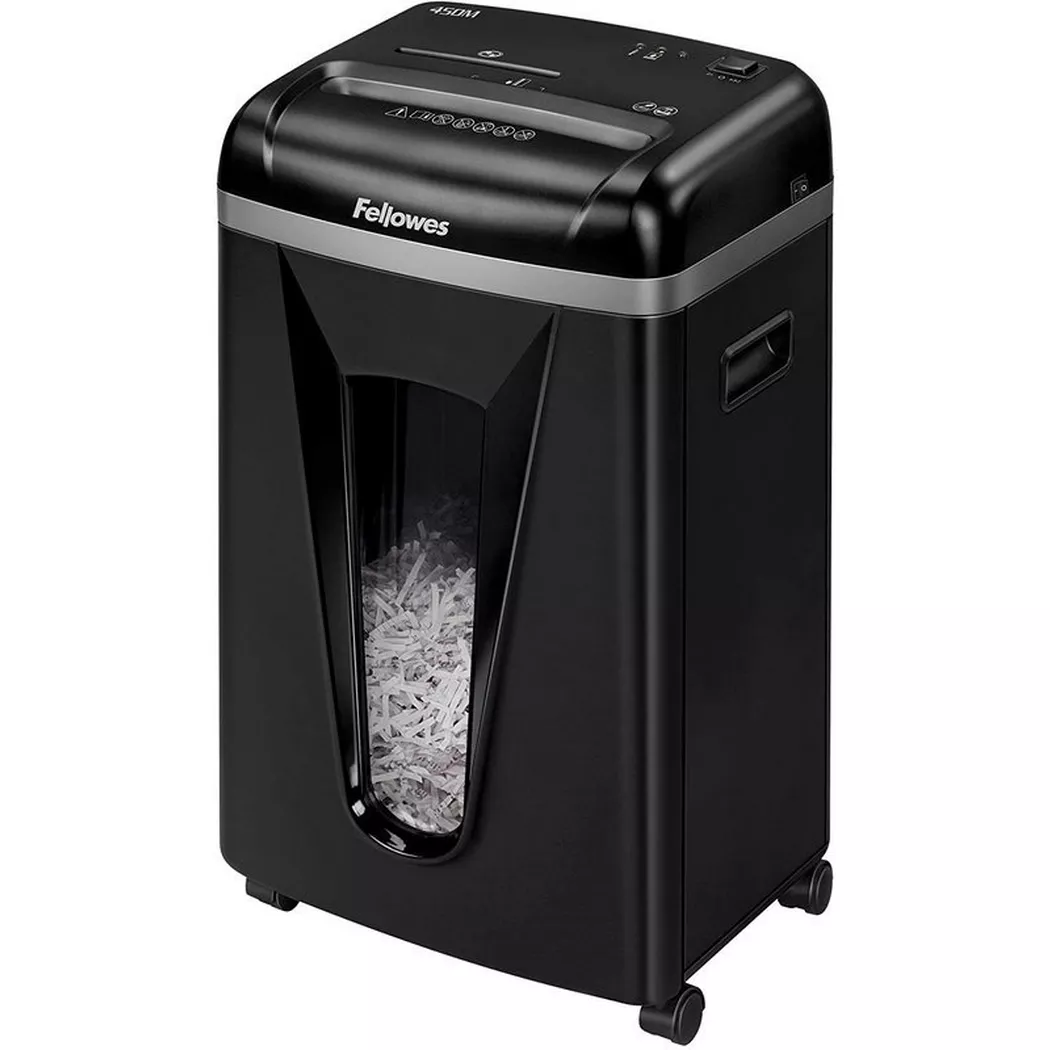 Fellowes – Aktenvernichter MicroShred 4074601 450M, P-5, 22lt, Schwarz