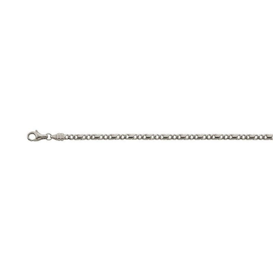 MUAU Schmuck  Collier 8er-Kette Weissgold 750, 3.3mm, 42cm 