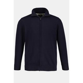 JP1880 Strickjacke Stehkragen Rippbündchen  