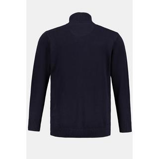 JP1880 Strickjacke Stehkragen Rippbündchen  