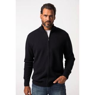 JP1880 Strickjacke Stehkragen Rippbündchen  