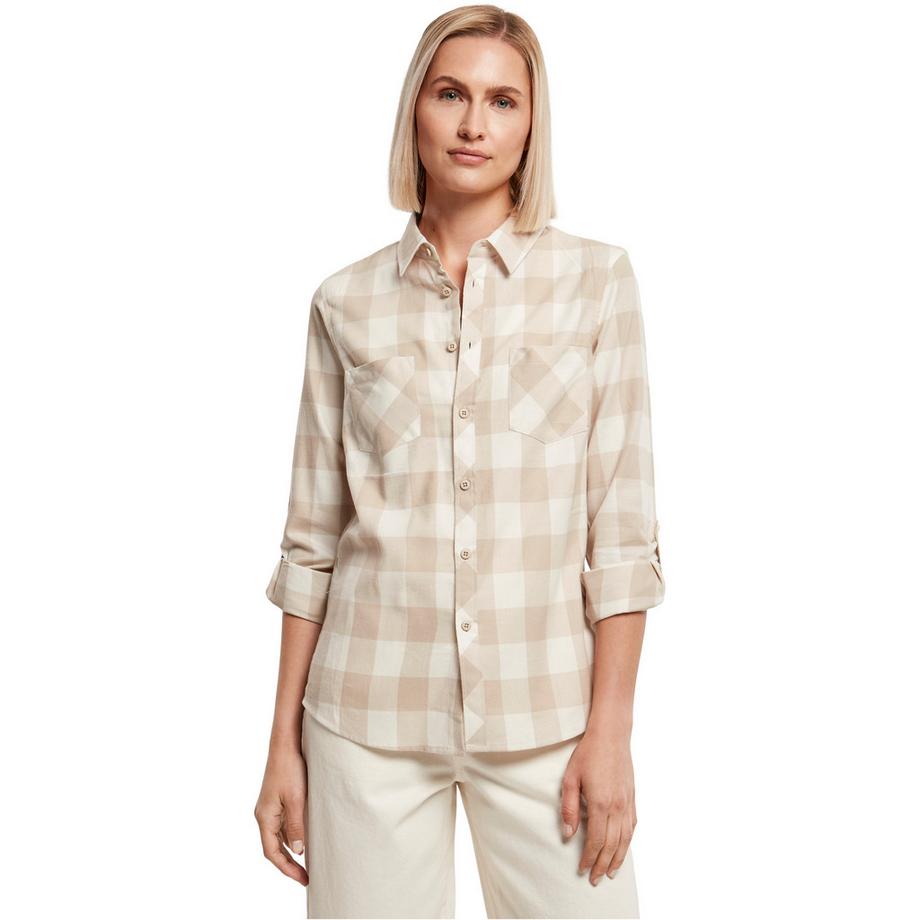 URBAN CLASSICS Chemise en flanelle à carreaux Turnup  