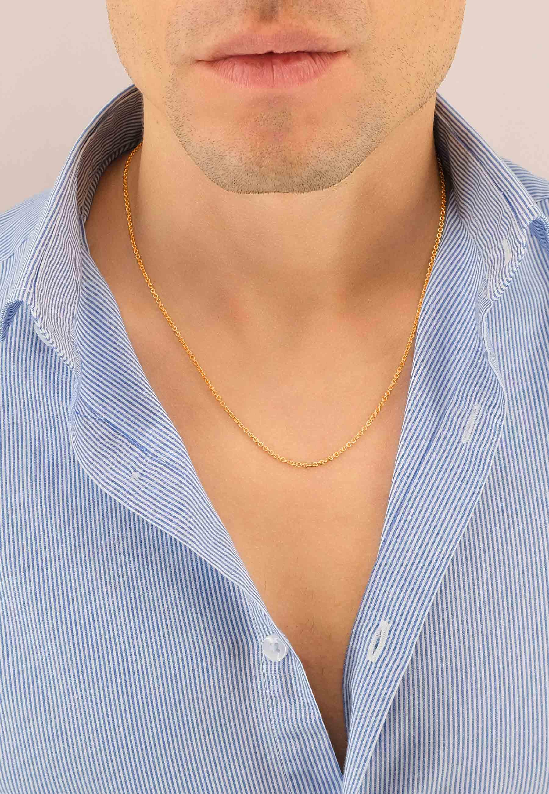 MUAU Schmuck  Collier Rundanker Rotgold 750, 1.9mm, 55cm 