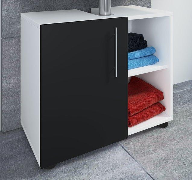 VCM Badmöbel Badunterschrank Waschbeckenunterschrank Badezimmer Flandu lll Drehtür  