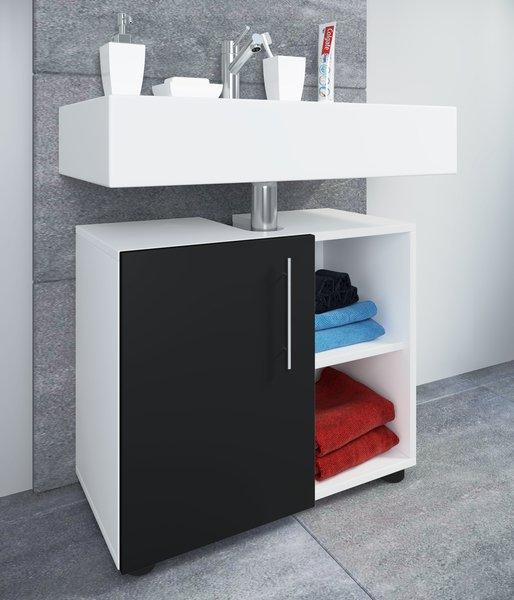 VCM Badmöbel Badunterschrank Waschbeckenunterschrank Badezimmer Flandu lll Drehtür  