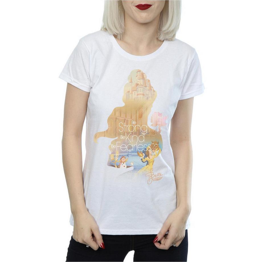 Disney PRINCESS Beauty and the Beast Be Strong Be Kind Be Fearless T-Shirt  