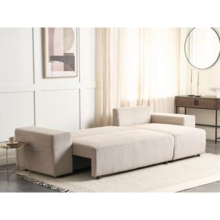 Beliani Ecksofa aus Cord Modern LUSPA  