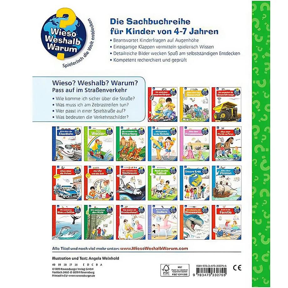 Wieso? Weshalb? Warum? Pass auf im Strassenverkehr (Nr.5) Weinhold, Angela; Weinhold, Angela (Illustrationen) Copertina rigida 