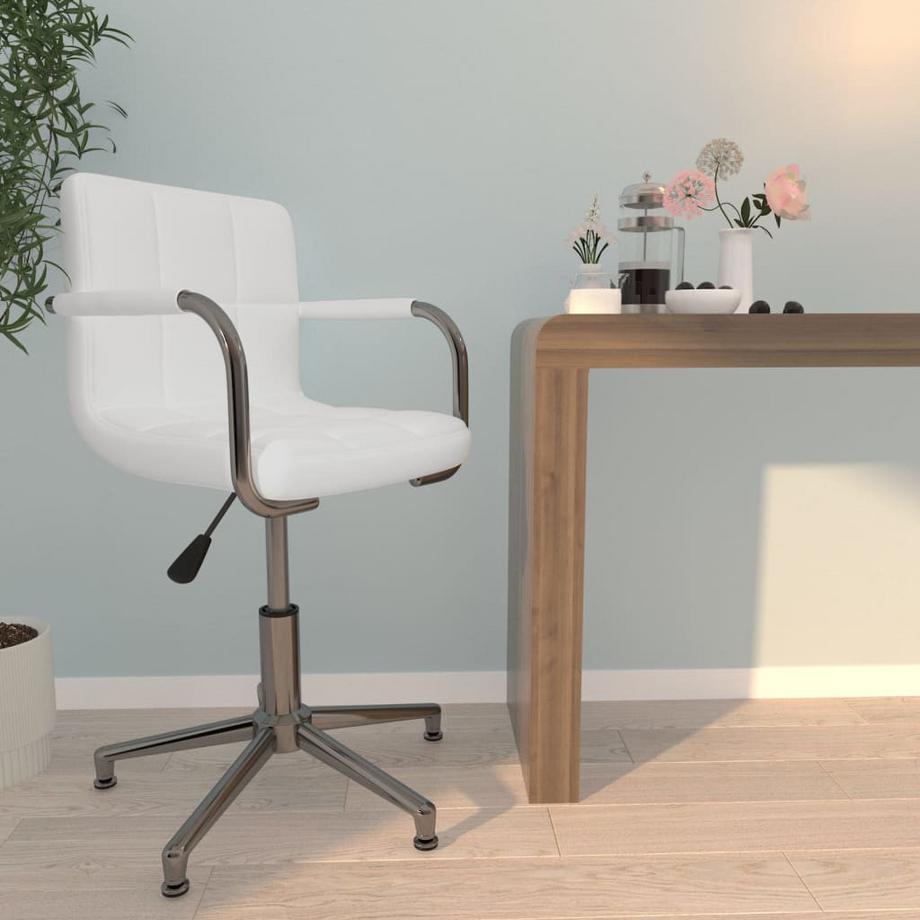 VidaXL Chaise de bureau pivotante cuir artificiel  